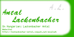 antal lackenbacher business card